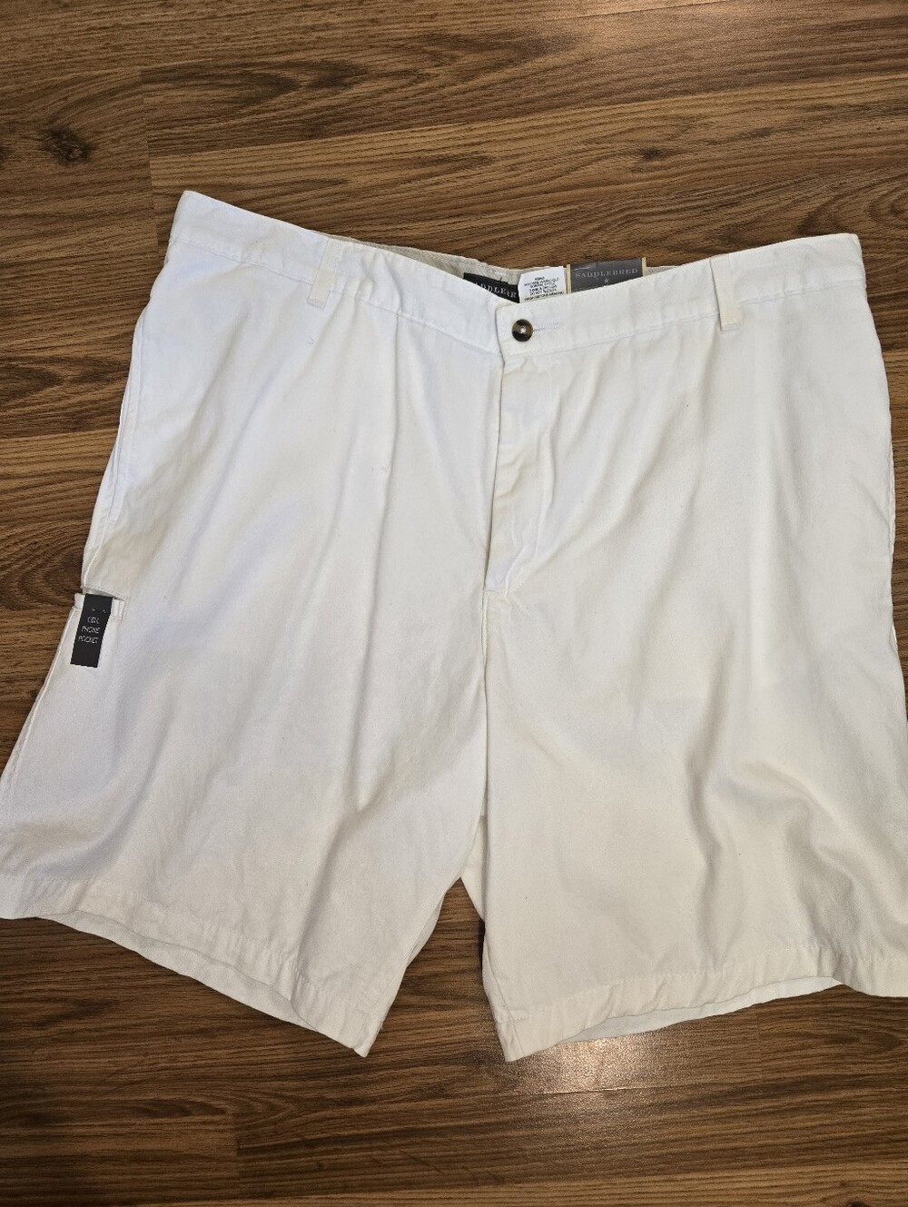 Saddlebred Everyday Casual White Bermuda Shorts Size 40W NWT